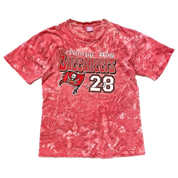 All Sport VTG Thrashed Tampa Bay Buccaneers #28 Tie Dye T-Shirt Size XL - Picture 1 of 11